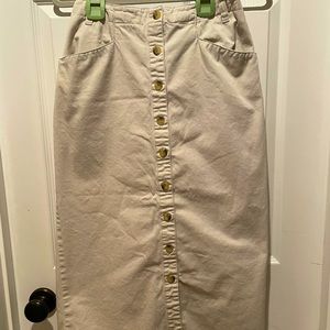 Tan denim SZ 8 TY Original Wear 100% cotton skirt